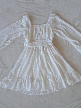 Women's White Babydoll-dresses